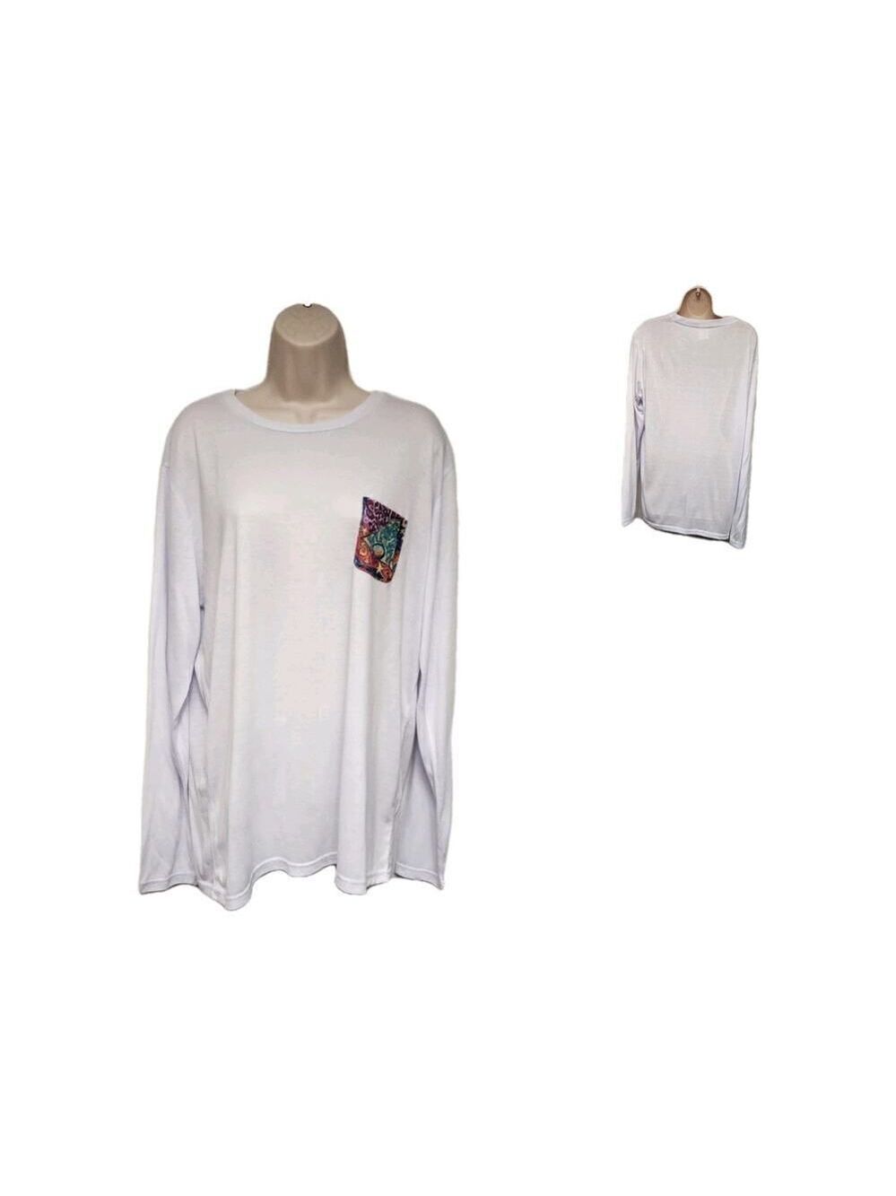 Always Advancing White Tunic Tee Shirt Large